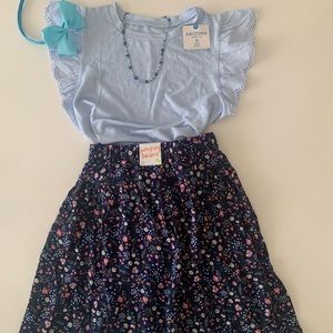 Jumping bean skort size 12 & Arizona Jean Co top size Large 14 Both New with tag